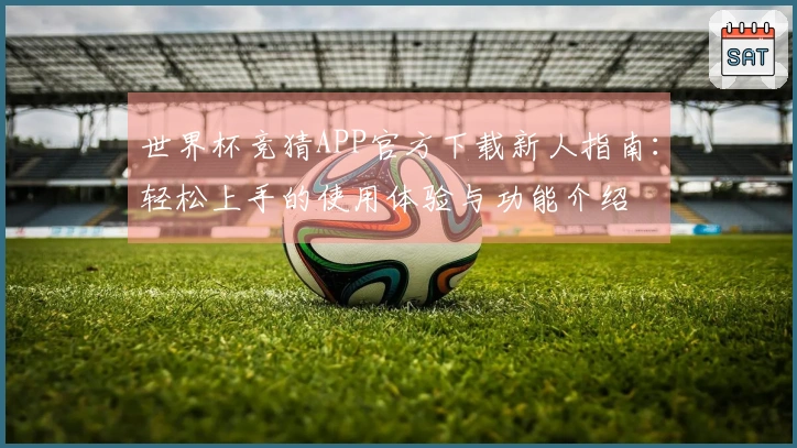 世界杯竞猜APP官方下载新人指南:轻松上手的使用体验与功能介绍